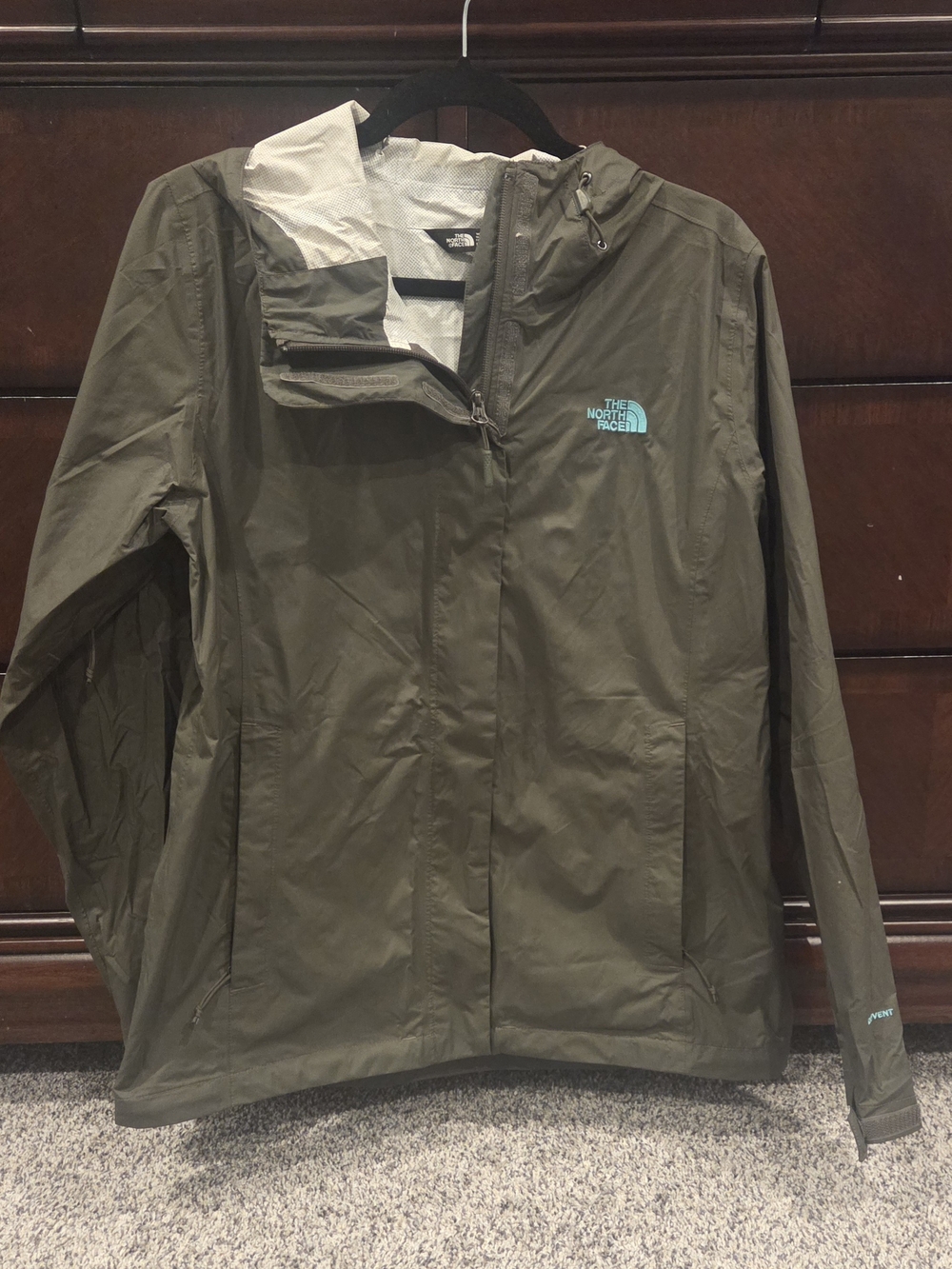 The North Face Women's Olive Green Hooded Utility Jacket